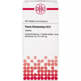 YUCCA FILAMENTOSA D 12 tabletter, 200 stk
