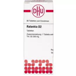 RATANHIA D 2 tabletter, 80 stk