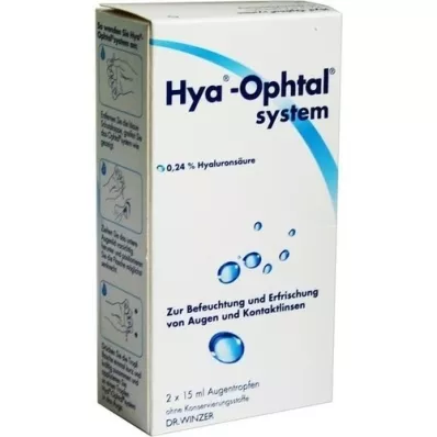 HYA-OPHTAL System -øyedråper, 2x15 ml