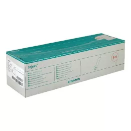 INJEKT Solo sprøyte 5 ml LL sentrisk PVC-fri, 100X5 ml