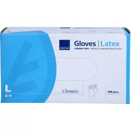 HANDSCHUHE Lateks upulverisert stor 4389, 100 stk