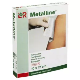 METALLINE Komprimerer 10x12 cm steril, 10 stk