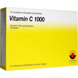 VITAMIN C 1000 filmbelagte tabletter, 20 stk