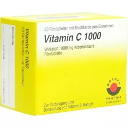 VITAMIN C 1000 filmbelagte tabletter, 50 stk