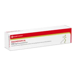 MAGNESIUM AL 243 mg brusetabletter, 20 stk