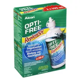 OPTI-FREE RepleniSH multifunksjonell desinfeksjonsløsning, 2X300 ml