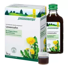 LÖWENZAHN SAFT Schoenenberger medisinsk plantejuice, 3X200 ml