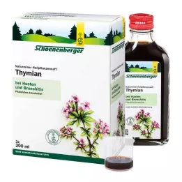 THYMIAN SAFT Schoenenberger medisinsk plantejuice, 3X200 ml