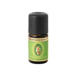 MUSKATELLERSALBEIÖL eterisk olje økologisk, 5 ml