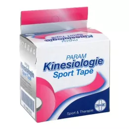 KINESIOLOGIE Sport Tape 5 cmx5 m rosa, 1 stk