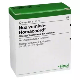 NUX VOMICA HOMACCORD Ampoules, 10 stk