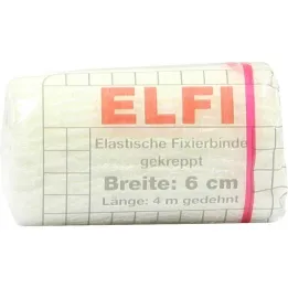 Dracoelfi elastisk festebandasje 6cmx4m kreppet cello, 1 stk