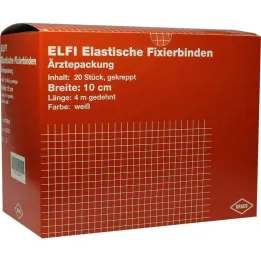 Dracoelfi elastisk festebandasje 10cmx4m kreppet, 20 stk