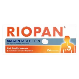 RIOPAN Magetabletter Tyggetabletter, 100 stk