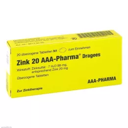 ZINK 20 AAA-Pharma Drages, 20 stk