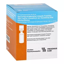 NATRIUMGLYCEROPHOSPHAT Ampulle infusjonsløsningskonsentrat, 20X20 ml