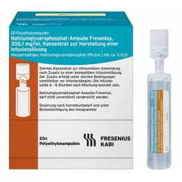 NATRIUMGLYCEROPHOSPHAT Ampulle infusjonsløsningskonsentrat, 20X10 ml