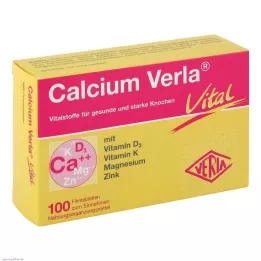 CALCIUM VERLA Vitale filmdrasjerte tabletter, 100 stk