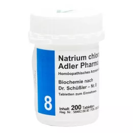 BIOCHEMIE Adler 8 Natrium Chloratum D 6 tabletter, 200 stk