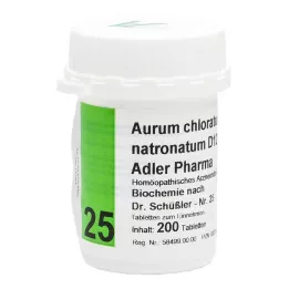 BIOCHEMIE Adler 25 Aurum Chloratum Natr.d 12 Table., 200 stk