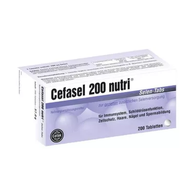 CEFASEL 200 nutri Selen-Tabs, 200 stk CEFASEL 200 nutri Selen-Tabs, 200 stk