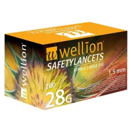 WELLION Sikkerhetslansetter 28 G Sikkerhet engangslansetter, 200 stk