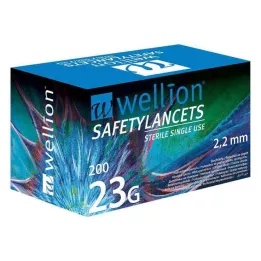 WELLION Sikkerhetslansetter 23 G Sikkerhet engangslansetter, 200 stk