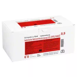 ISOTONISCHE NaCl-løsning 0,9 % Eifelfango Inj.-Lsg., 50X10 ml
