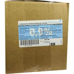 Saltoppløsning 0,9 % plastflaske, 10X100 ml