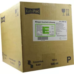 RINGER LACTAT Plastisk infusjonsløsning, 10X500 ml