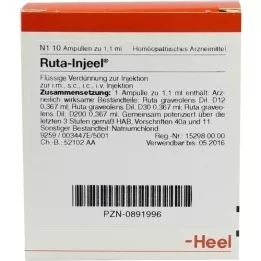 RUTA INJEEL Ampoules, 10 stk