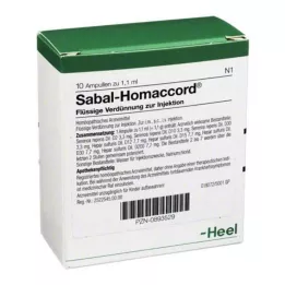 SABAL HOMACCORD Ampoules, 10 stk