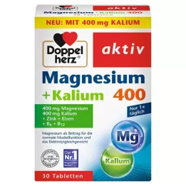 DOPPELHERZ Magnesium+Kaliumtabletter, 30 stk