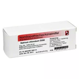 NATRIUM CHLORATUM D 200 globuli, 10 g