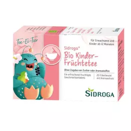 SIDROGA Økologiske frukttefilterposer for barn, 20X1,5 g