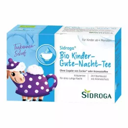 SIDROGA Økologiske Goodnight-tefilterposer for barn, 20X1,5 g