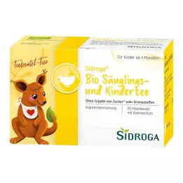 SIDROGA Økologiske tefilterposer til spedbarn og barn, 20X1,3 g