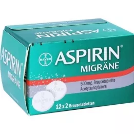 ASPIRIN MIGRÄNE Brusetabletter, 24 stk