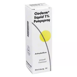 CLODERM Flytende 1 % pumpespray, 30 ml