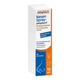 NASENSPRAY-ratiopharm Voksne uten konserveringsmiddel, 10 ml