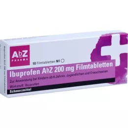 IBUPROFEN Abbey 200 mg filmbelagte tabletter, 10 stk