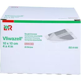VLIWAZELL Sug komprimerer steril 10x10 cm, 25 stk