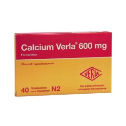 CALCIUM VERLA 600 mg filmbelagte tabletter, 40 stk