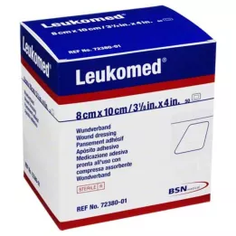 LEUKOMED steril plaster 8x10 cm, 50 stk
