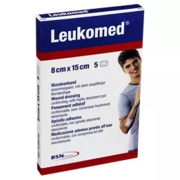 LEUKOMED Sterilt gips 8x15 cm, 5 stk