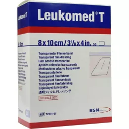 LEUKOMED transparente sterile plaster 8x10 cm, 50 stk