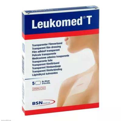 LEUKOMED gjennomsiktig steril gips 8x10 cm, 5 stk LEUKOMED gjennomsiktig steril gips 8x10 cm, 5 stk