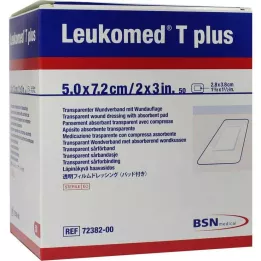 LEUKOMED transp.pluss sterile plaster 5x7,2 cm, 50 stk