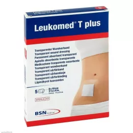 LEUKOMED transp.pluss steril gips 8x10 cm, 5 stk