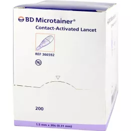 BD MICROTAINER Lanzette Lila 30 g 1,5 mm, 200 stk